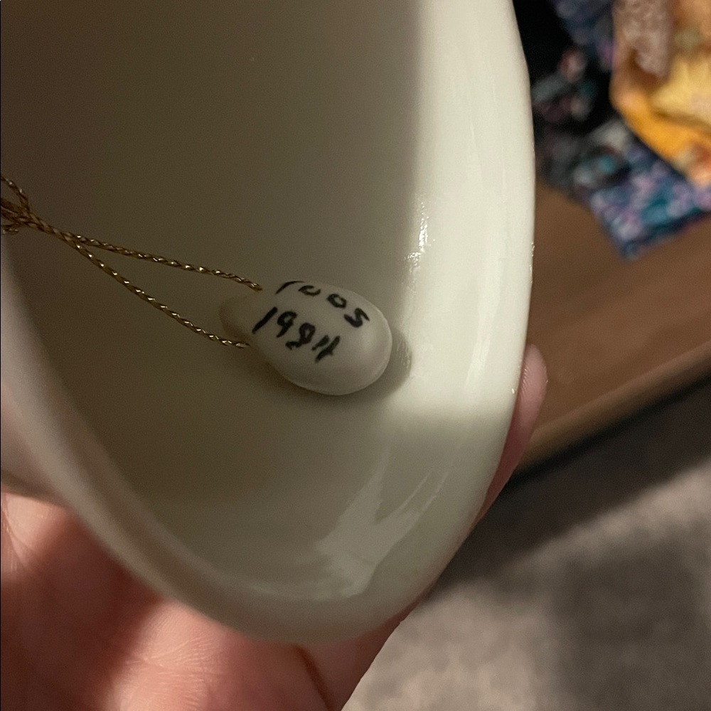 Charming Cream Bell with Floral Design - Picture 2 of 6